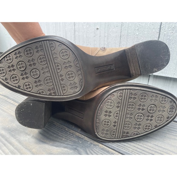 Naturalizer Women's Taupe Ankle Boots Buckle‎ Detail Heel Booties Shoes SZ 11 - Picture 5 of 12